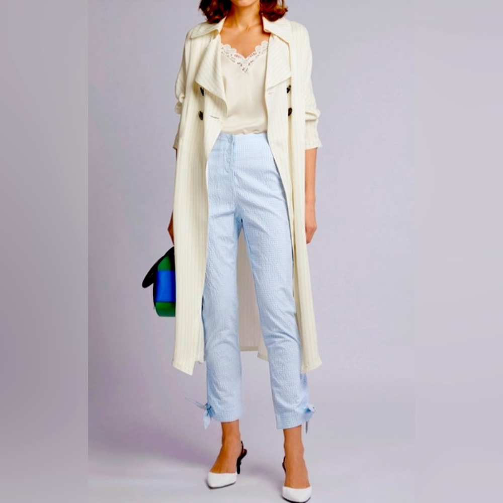 New Jonathan Simkhai Blue Cotton Pants